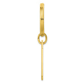 Gold-plated Kelly Waters Satin Rectangle Key Ring